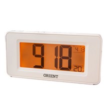 오리엔트 스마트라이트 디지털탁상시계 OT1564W, White