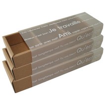 티나피크닉 크라프트 슬리브 선물상자, 혼합 색상, 3개입