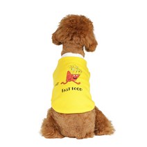 윙키뉴욕 강아지옷 포테이토 티셔츠, YELLOW