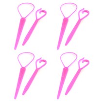 루머스 꽈배기 헤어 세트 HU003 2p, 스페셜꽈배기 (핑크), 4개입