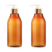 병도매닷컴 디스펜서 AP200 갈색 2p + 캡 골드 2p, 200ml, 1세트