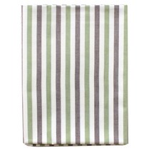 르우홈 선염 믹스 스트라이프 패브릭, 그린 + 브라운