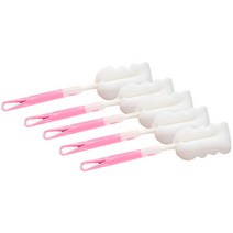 블럭마트 컵 스펀지 수세미, 핑크, 5개입