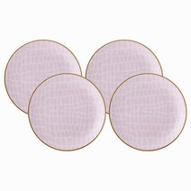 트위그뉴욕 접시세트 4p, 레일라(핑크 + 골드)