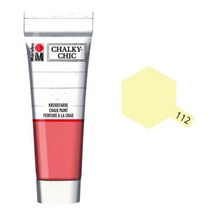 마라부 처키칙 빈티지 페인트 TUBE 100ml, 112 pastel yellow, 1개
