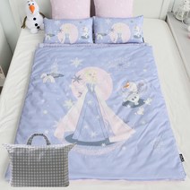 보떼하우스 디즈니 유아동 낮잠이불 A세트 베개커버 + 사계절 베갯솜 + 이불 + 손누빔패드 + 가방, 겨울왕국 바이올렛