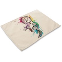 비케이 드림캐쳐 식탁매트, 4, 가로 42cm x 세로 32cm