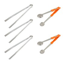 코코렉스 바베큐 집게 30cm 3p + 원형 멀티 잠금집게 오렌지 2p, 혼합 색상, 1세트