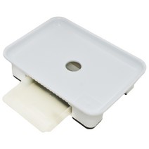 심폼 서랍식 물받이 화분 받침대 직사각, 화이트