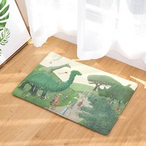 리빙팝 주방욕실 미끄럼방지 신비한 동물 발매트 A, 11