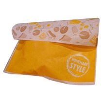 황씨네도시락 토스트 봉투, 홈메이드, 주황, 100개입