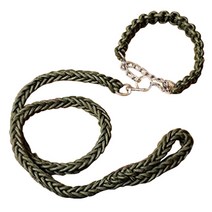 블럭마트 대형견 로프목줄세트 색상번호10, 1세트