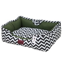 레드퍼피 스웨덴버클 펫 사각방석, 블랙