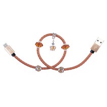 에스투비코퍼레이션 애플 8핀쥬얼리 충전 케이블 Brown, 1개, 30cm