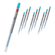 유니 시그노 스타일핏트 젤잉크 리필심 0.28mm UMR-109, 라이트블루, 10개