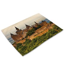 비케이 유럽과 미국 도시 식탁매트, 10, 42 x 32 cm