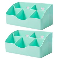 리버그린 깔끔 다용도 데스크 정리대 그린, 2개입