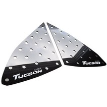 카이만 카본스타일 C필러 스포츠 플레이트 레터링 ALL NEW TUCSON 화이트, 올뉴 투싼