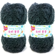 행복뜨기 슈퍼봉봉 뜨개실 2p, 2331 진회색, 2개