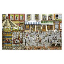 퍼즐사랑 묘락원 미니 플라스틱 직소퍼즐, 1000피스, 혼합 색상, 1000피스