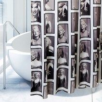 이디오 바스룸 방수 샤워커튼 그녀의 외출, 1개