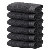 소프트터치 프리미엄 40수 코마사 수건 40 x 80 cm 150g, 진회색, 6개