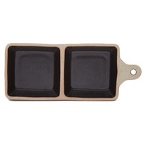 에라토 여울 손잡이 2절 사각 찬기, 흑, 1개