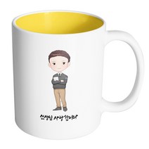 핸드팩토리 멋진선생님 선생님사랑합니다 머그컵, 내부 옐로우, 1개