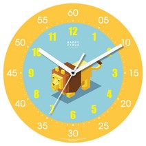 해피바이러스 어린이 교육용 벽시계, 2030 사자