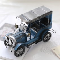 행복한마을 선반장식 소품 엔틱카, 블루