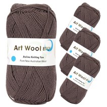 아트울8PLY 울 100% 뜨개실 4p, 11번 연쵸코