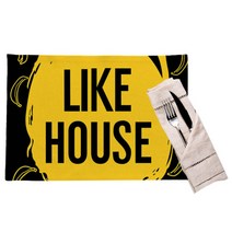 아리코 25kitchen 현대팝 아메리칸 테이블 플레이트 2p, Like house, 44 x 28 cm