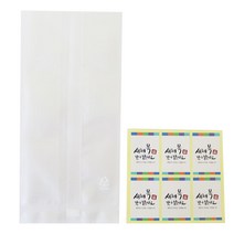 황씨네도시락 반투명 M 봉투 24p + 새해 복 캘리그라피 사각 도시락 스티커 24p, 1세트