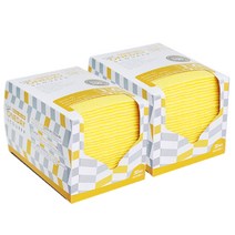 크로바몰 New 뽑아쓰는 하루 위생수세미 옐로우, 30개입, 2개