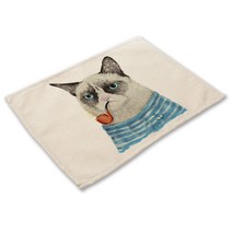 리빙팝 애니멀 초상화 테이블매트, 10, 42 x 32 cm