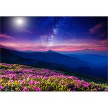 퍼즐코리아 진달래 꽃이 만발한 언덕 직소퍼즐 3215, 2000피스, 혼합 색상