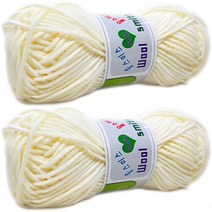 행복뜨기 울스미스 뜨개실 2p, 41 아이보리, 2개