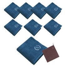 송월타월 슈퍼 클래스 S70 세면타올 170g 8p + 테리베이커리 고리수건 랜덤 발송, 파랑, 1세트