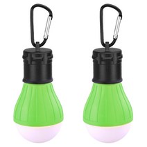 블럭마트 LED 캠핑전등 고리형, 그린, 2개입
