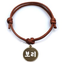 펫츠룩 굿모닝 카라멜 반려동물 목걸이 M + 메탈원형 팬던트 S, 골드(보리), 1개