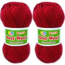 행복뜨기 베스트울 뜨개실 2p, 713 흑장미, 2개