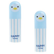 더자카 펭귄 휴대용 칫솔케이스, A타입, 2개입