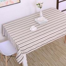 이코디 소프트 칼라 체크 테이블 보, 슬림그레이라인, 140 x 180 cm