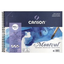 캔숀 몽발 스프링 제본 전문가용 스케치북, A4, 12매