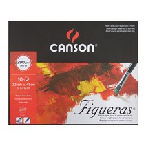 캔숀 캔버스페이퍼 Figueras 6F 전문가용 스케치북, 33 x 41 cm, 10매