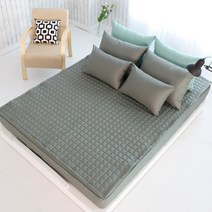 보몽드 순면 스퀘어 누빔패드, 다크카키