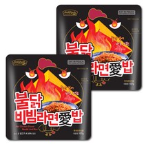 이지밥 참미푸드 불닭비빔라면애밥, 107g, 2개