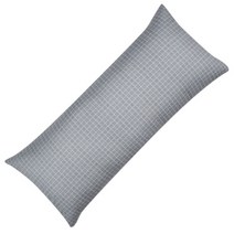 아인하우스 체크 무늬 A 등쿠션 솜 포함, 그레이