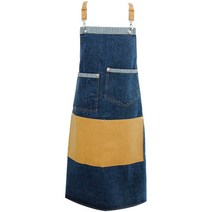 해피툴 가죽스트랩 데님 앞치마, D, 1개