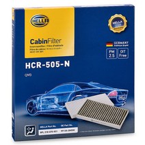 헬라 차량용 에어컨필터, 1개, HCR-505-N(QM3)